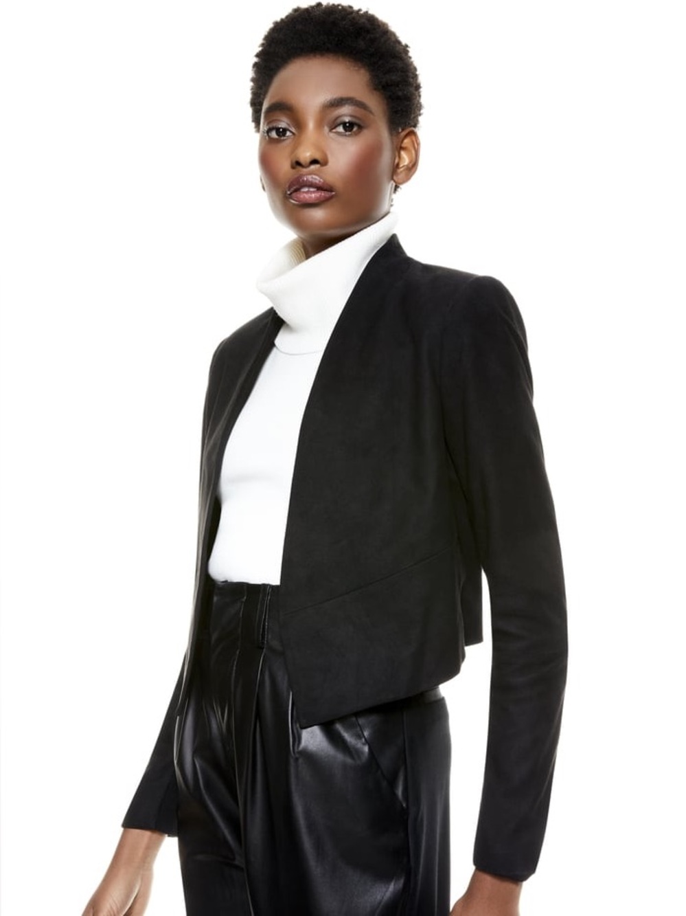 alice + olivia Black suede Jacket
